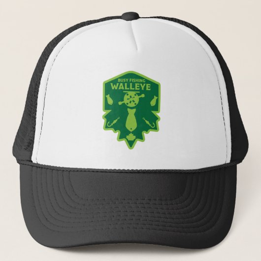 Walleye Fishing Canada Truckerkappe (Vorderseite)