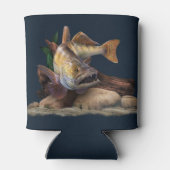 Walleye Fishing Illustration, Walleye Fisherman Dosenkühler (Rückseite)