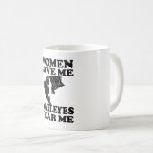 Walleye Fishing Lover Angler Walleye Fisherman Kaffeetasse (VorderseiteRechts)
