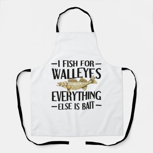Walleye Fishing Lover Angler Walleye Fisherman Schürze (Vorderseite)