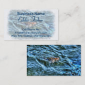 Walleye Fishing Outdoor Fisherman's Sport Biz Card Visitenkarte (Vorne/Hinten)
