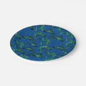 Walleye Fishing Pappteller (Schrägansicht)