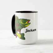Walleye Fishing Personalisiert Tasse (Vorderseite Links)