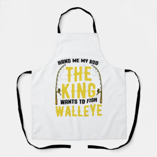 Walleye Fishing Rod King Will zum Fischen Walye Schürze