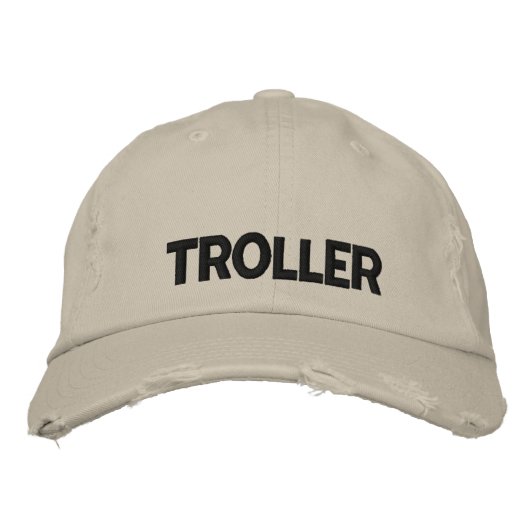 Walleye Fishing Troller Bestickte Baseballkappe (Vorderseite)