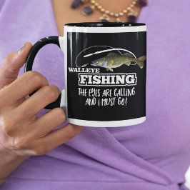 Walleye Fishing Zitat Angler Fisherman Hobby Men Tasse
