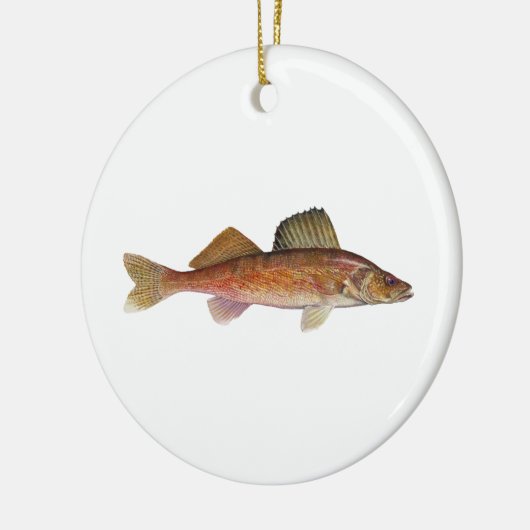 Walleye Keramik Ornament (Links)