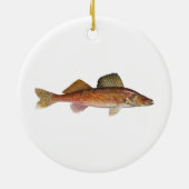 Walleye Keramik Ornament (Hinten)