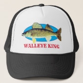 "Walleye King" Truckerkappe (Vorderseite)