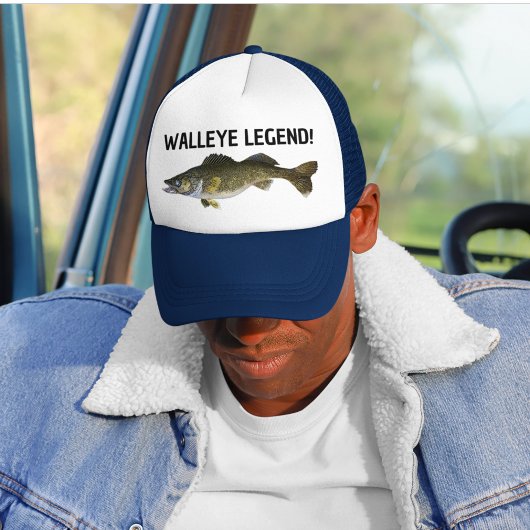 Walleye Legend Funny Fishing Fisherman Angler Gesc Truckerkappe