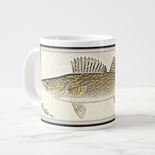 Walleye Pike Fisch Jumbo-Tasse