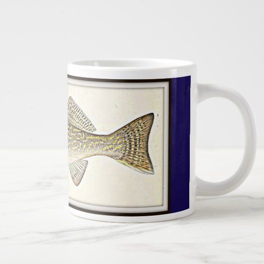 Walleye Pike Fisch Jumbo-Tasse (Rechts)