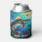 Walleye Pike im Lake Modern Dosenkühler (Kanne Vorderseite)