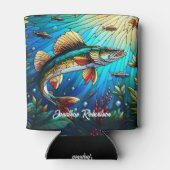 Walleye Pike im Lake Modern Dosenkühler (Rückseite)