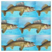 Walleye Pike mit Wasser Stoff (Nahaufnahme)