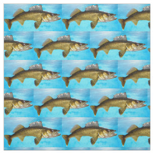 Walleye Pike mit Wasser Stoff
