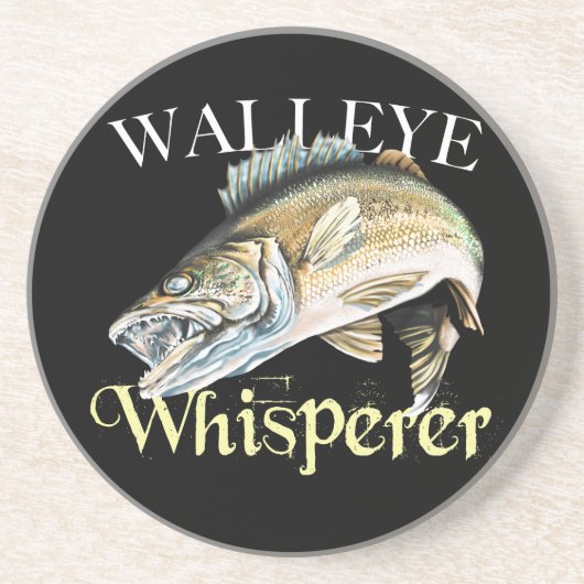 Walleye Whisperer Getränkeuntersetzer (Vorne)