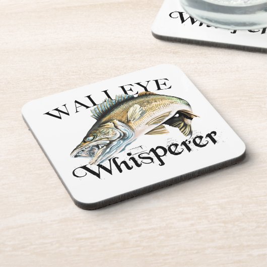 Walleye Whisperer Getränkeuntersetzer (Linke Seite)