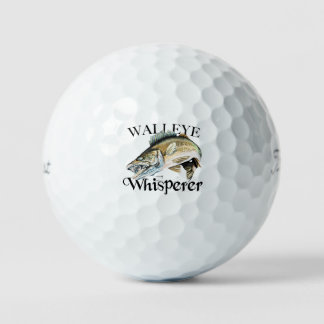 Walleye Whisperer Golf Balls Golfball