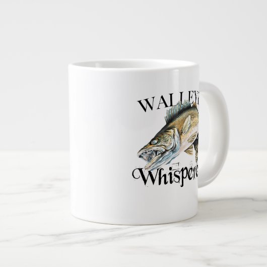 Walleye Whisperer Jumbo-Tasse (Vorderseite Rechts)