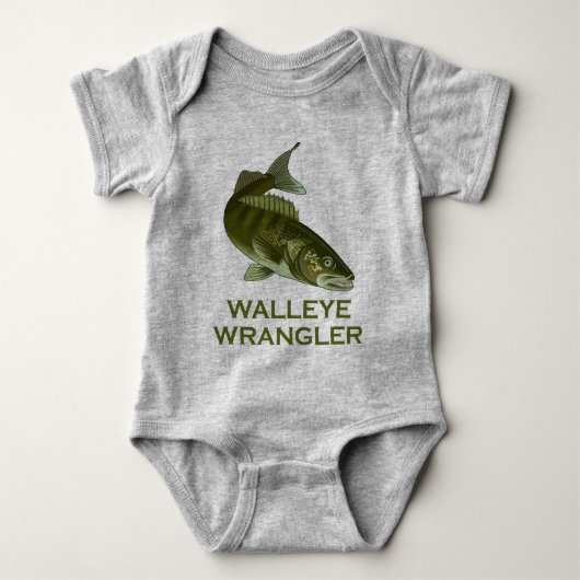 Walleye Wrangler Baby Strampler (Vorderseite)