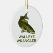 Walleye Wrangler Keramik Ornament (Rechts)
