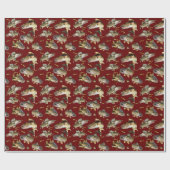 Walleyes Schwimmen Geschenkpapier (Flach)