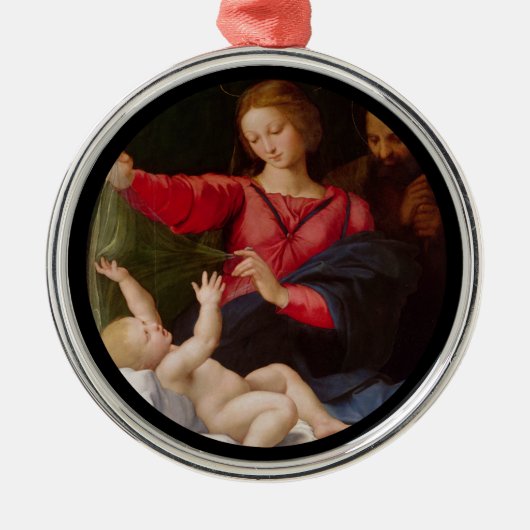 Wallfahrtskirche Madonna del Sasso Silbernes Ornament (Vorne)
