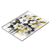 Wallflower - Aquarellblumen Notizblock (Linke Seite)
