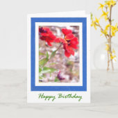 Wallflower Birthday Card Karte (Gelbe Blume)