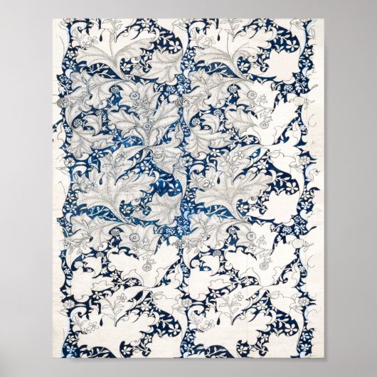 Wallflower-Muster 1890 von William Morris Poster (Vorne)