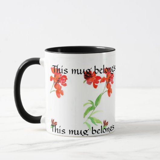 Wallflower-Wecker-Tasse Tasse (Links)