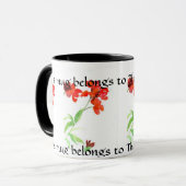 Wallflower-Wecker-Tasse Tasse (Vorderseite Links)