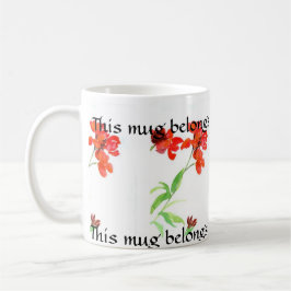 Wallflower-Wecker-Tasse Tasse