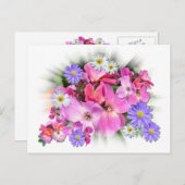 WALLFLOWERS & ANEMONES ~ Postkarte (Vorne/Hinten)