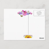 WALLFLOWERS & ANEMONES ~ Postkarte (Rückseite)