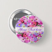 WALLFLOWERS & ANEMONES ~ Schaltfläche Button (Vorne & Hinten)