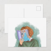 Wallflowers Postcard Prints Postkarte (Vorne/Hinten)