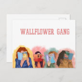 Wallflowers Postcard Prints Postkarte (Vorne/Hinten)
