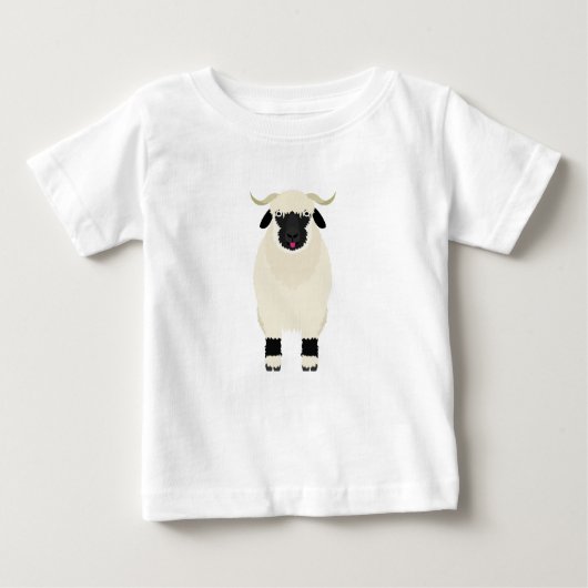 Wallis Black Nose Sheep Baby T-shirt (Vorderseite)