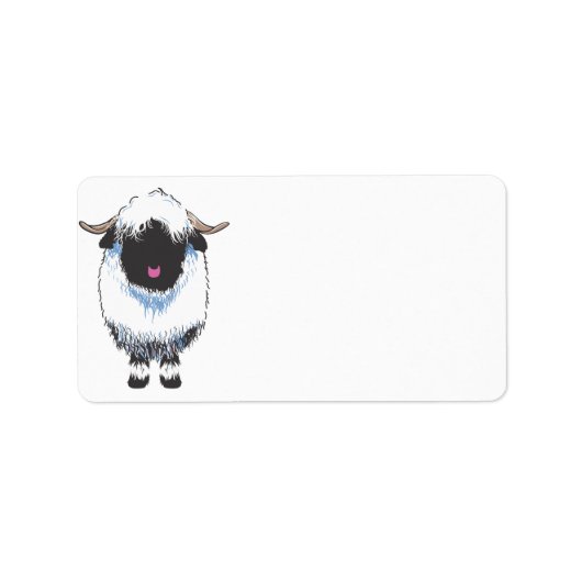 "Wallis Black Nose Sheep Labels" Adressaufkleber (Vorne)