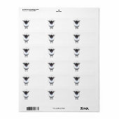 "Wallis Black Nose Sheep Labels" Adressaufkleber (Vorne)
