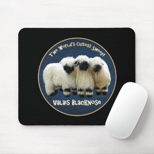 Wallis Blacknose - das niedlichste Schaf der Welt! Mousepad (Mit Mouse)