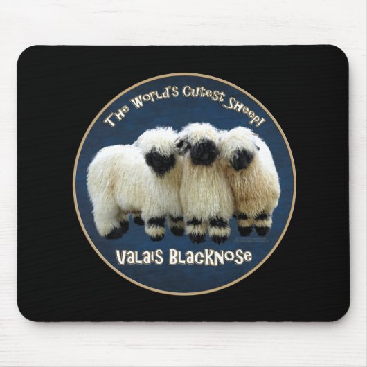 Wallis Blacknose - das niedlichste Schaf der Welt! Mousepad (Vorne)