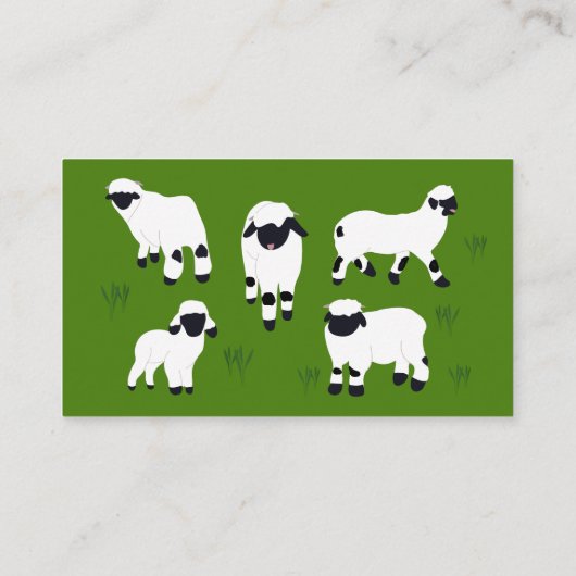 Wallis Blacknowledged Bauern Visitenkarte (Rückseite)