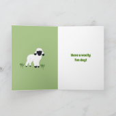 Wallis Blacknowledged Schafe Personalisiert zum Ge Karte (Innenseite)