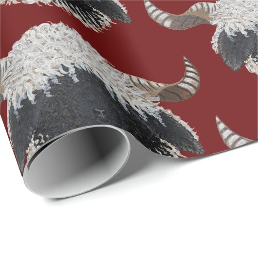 Wallis Blacknowledged Weihnachtsgeschenk Geschenkpapier (Rolleneckpunkt)