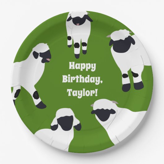 Wallis Blwleise Farm Themed Party Pappteller (Vorderseite)