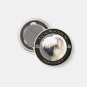 Wallis-Blwleise-Logo der Sheep Society Magnet (Vorderseite/Rückseite)