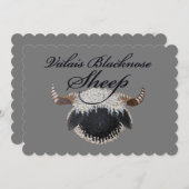 Wallis Blwley-Karten Einladung (Vorne/Hinten)